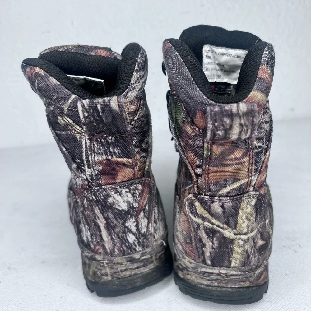 - Tamarack brown leaf print waterproof lace up boot